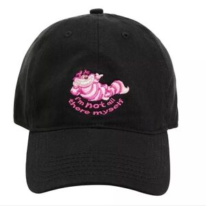 Cheshire Cat Alice in Wonderland baseball cap with adjustable strap back closure